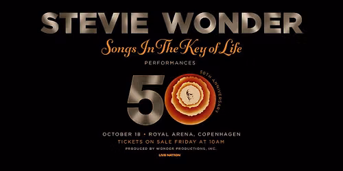 Stevie Wonder: Songs In The Key of Life Performances - 50th Anniversary Tour \/ VENTELISTE