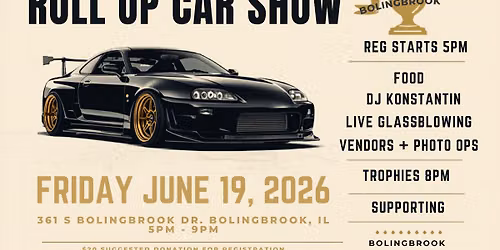 COMMUNITY ROLL UP - Car & Bike Show at Ivy Hall Bolingbrook by Raising The Bahr Events