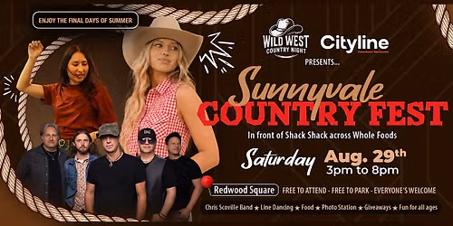 Sunnyvale Country Fest - Free Concert & Line Dancing for all ages!
