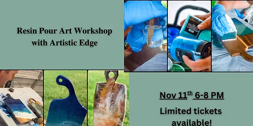 Resin Pour Art Workshop with Artistic Edge