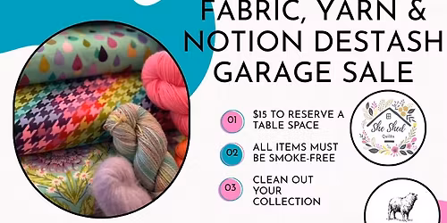 Fabric & Yarn Destash Garage Sale