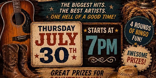 Country Music Bingo @ Bubba's 33, Tampa!