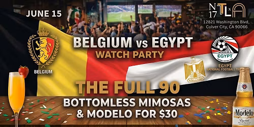 \u26bd Belgium vs Egypt Watch Party \u2014 World Cup 2026 | N17 The Lane, Culver City