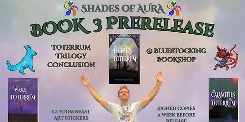 Shades of Aura Book 3 Prerelease Party @ The Bluestocking Bookshop