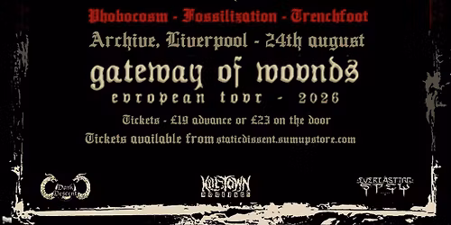 FOSSILIZATION (BR) \/\/ PHOBOCOSM (CAN) \/\/ TRENCH FOOT