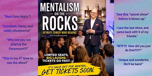 COMEDY MIND-READING! Laughs. Cocktails. Mentalism. Zero Crystal Balls 6\/18