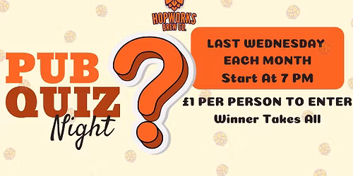 \ud83d\udce3 QUIZ NIGHT at Hopworks Brewery! \ud83c\udf7b\ud83e\udde0