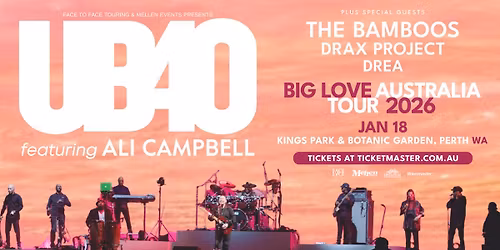 UB40 Featuring Ali Campbell - Big Love Tour | Perth