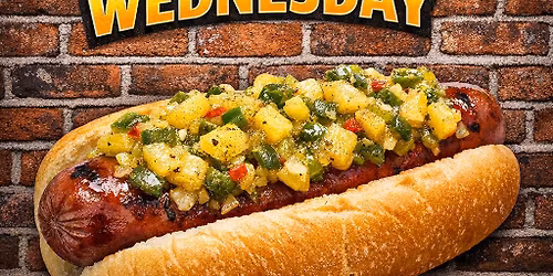 Weiner Wednesday-Pineapple Jalape\u00f1o Hot Dog!