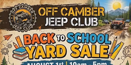 OCJC Back to School Community Yard Sale