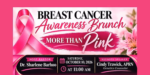 MORE THAN PINK  | Breast Cancer Awareness Brunch