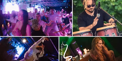 Sunset Ecstatic Yoga&Dance-oasis on the rooftop w live conga & DJ set