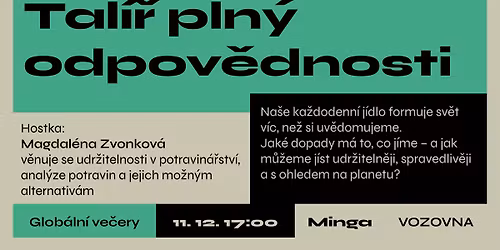 Tal\u00ed\u0159 pln\u00fd odpov\u011bdnosti \ud83e\udd57\ud83c\udf0d | Glob\u00e1ln\u00ed ve\u010der