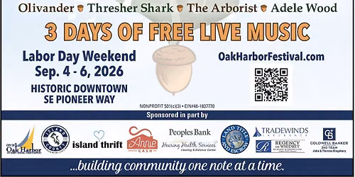 The Boneshakers- Oak Harbor Music Festival, Free Admission!