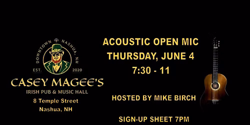 Casey Magee's Acoustic Open Mic 