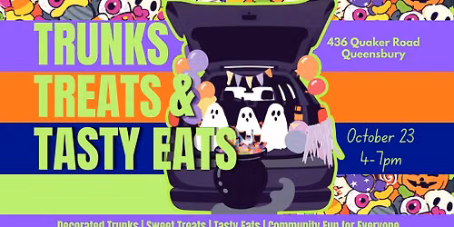 Trunks, Treats & Tasty Eats at the WWAARC in Queensbury! 