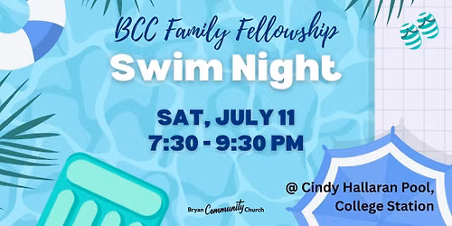 Family Fellowship: Swim Night