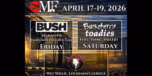 2026 Crawfish Music Festival - Friday at Mississippi Coast Coliseum