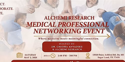 Alchemi Research Medical Professional Networking Event