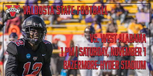 Valdosta State Football vs. West Alabama | Military & First Responders Appreciation Day