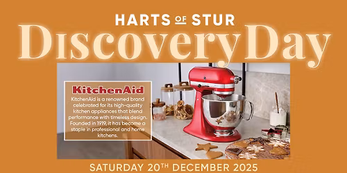 Harts Of Stur X KitchenAid Discovery Day Saturday 20th December 2025