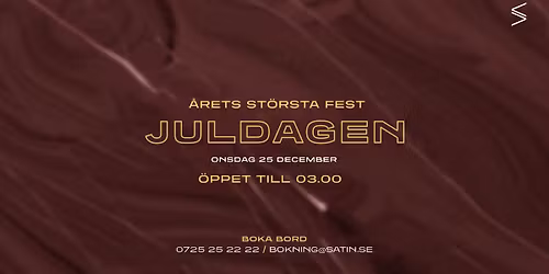 Juldagen ll \u00c5rets st\u00f6rsta fest ll 22-03