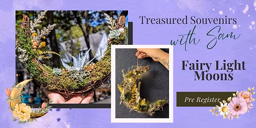 DIY Fairy Light Moon Wreaths: 3:00pm OR 5:00pm