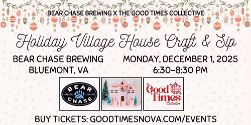 Holiday Village Craft & Sip @ Bear Chase Brewing