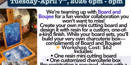Resin Mini Charcuterie Board + Make your own  Charcuterie Box!