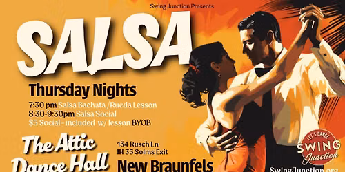 \ud83d\udc83 SALSA NIGHT - Lesson and Social in New Braunfels