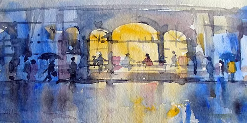 Workshop | Watercolor \u2022 Night City | Laguna Art-A-Fair