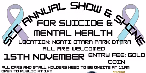 SCC ANNUAL SHOW N SHINE FOR  SUICIDE & MENTAL HEALTH AWARENESS 2025