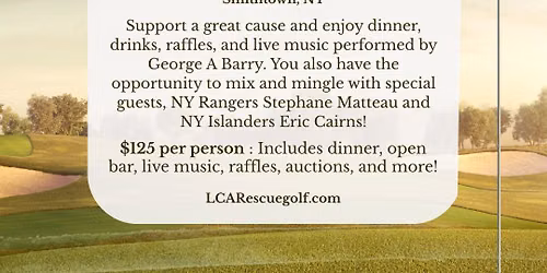 Charity Dinner to Benefit Last Chance Animal Rescue