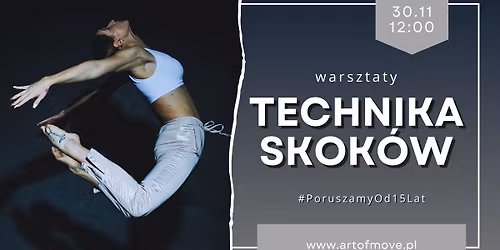 Technika skok\u00f3w - warsztaty \/\/ 30.11 Art of Move