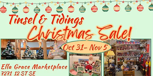 Tinsel & Tidings! Christmas SALE at Ella Grace Marketplace!