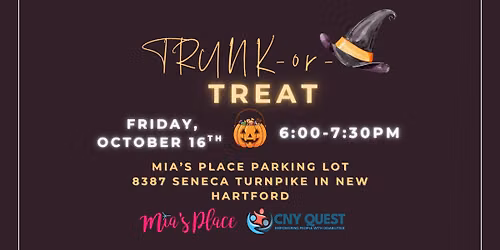 TRUNK-OR-TREAT AT MIA'S PLACE