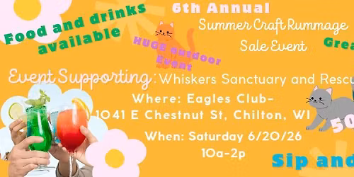 6th Annual Summer Craft Rummage Sale Event