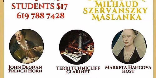 Presidio Winds, Woodwind Quintet in an attractive program!