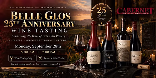 Belle Glos 25th Anniversary Wine Tasting