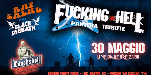 BLACK SABBATH and PANTERA Tribute \/\/ LIVE@BiergartenM\u00f6nchshof - PERGINE (TN)