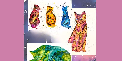 Galaxy Cats Watercolor Workshop