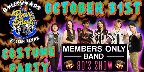 Costume party hosted by Members Only 80s band!