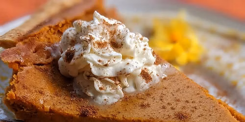 Chai Pumpkin Pie with Maple Whipped Cream