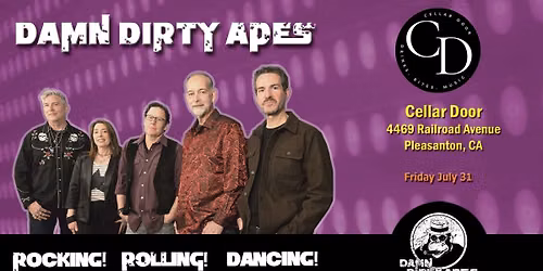 Damn Dirty Apes @ Cellar Door!