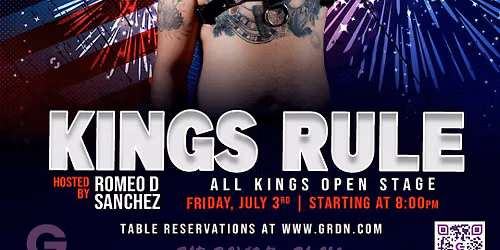 KINGS RULE - 8PM TABLE RESERVATION