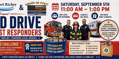 Food Drive for First responders-Honda of Port Richey