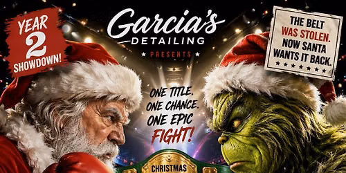 Santa vs The Grinch boxing match