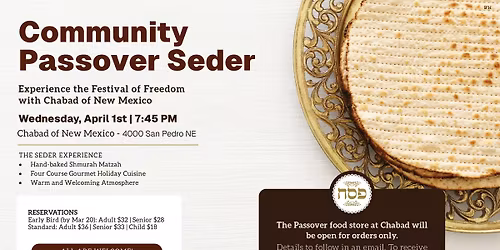 Community Passover Seder 2026