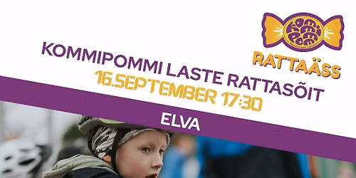 Kommipommi laste rattasõit Elvas