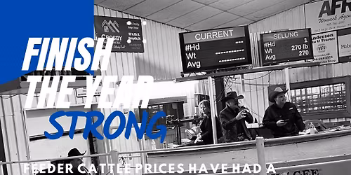 Last Sale Of 2025 Cattle Sheep Goats